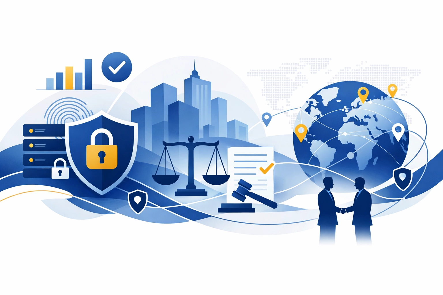 A Privacy-First Domain Layer for Regulated Markets: Compliance, Enforcement, and Cross-Border Growth